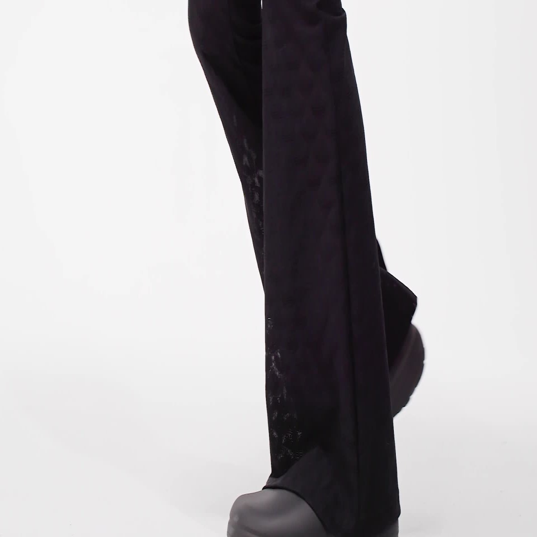 Adidas Originals Fashion Monogram Lace Flared Trousers