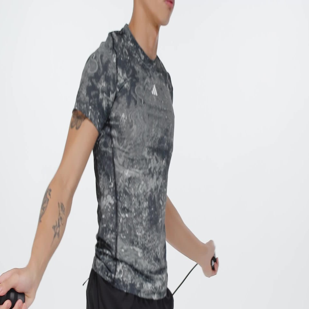 Adidas Performance Techfit AOP Training T-shirt