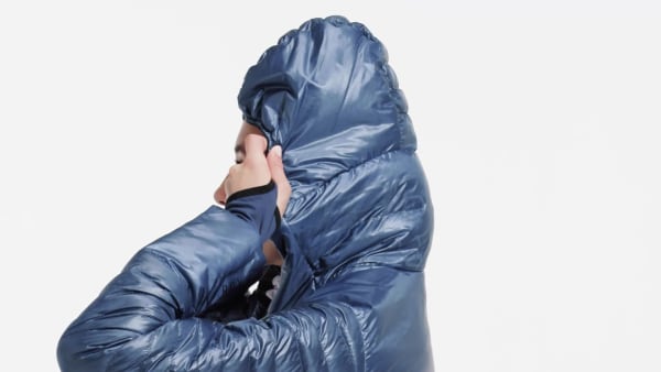 Μπλε Techrock Year-Round Down Hooded Jacket