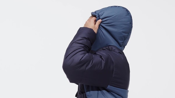 Blue BSC 3-Stripes Puffy Hooded Jacket