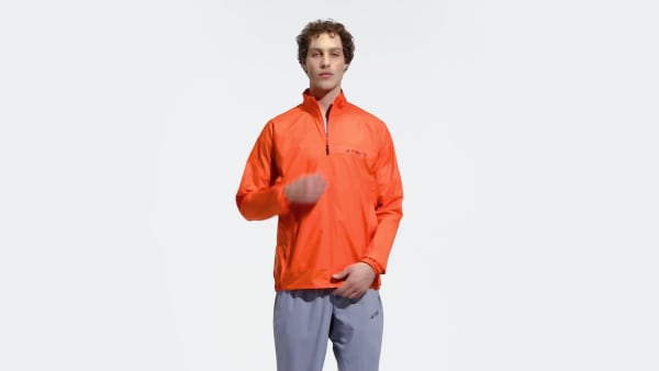 Orange adidas | US Jacket | Hiking Wind adidas Men\'s Multi - TERREX