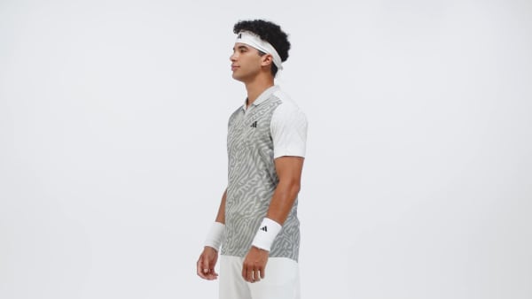 Grey Tennis Airchill Pro FreeLift Polo Shirt