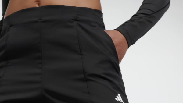 Μαύρο AEROREADY Train Essentials Minimal Branding Woven Pants