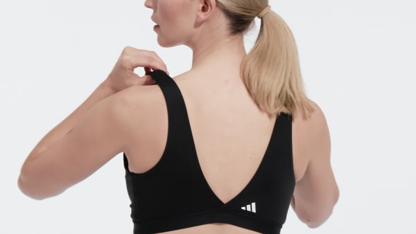 adidas Yoga Essentials Studio Light-Support Nursing Bra - Black | Women\'s  Yoga | adidas US | Sport-BHs