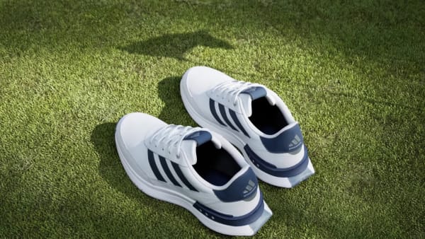 Adidas white golf discount shoes